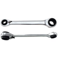 BGS DIY Ratschenschlüssel, 4-in1, 10x13 - 17x19 mm