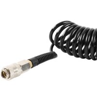 TECPO Drukluft Spiralschlauch 6m + Adapter