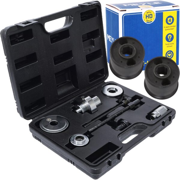 2x MEYLE HD Lagerbuchsen + Silentlager-Werkzeugsatz, 8-tlg.