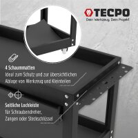 TECPO Werkstattwagen Transportwagen mit Schublade und Rollsitz Werkstatthocker