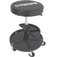 TECPO 2x Werkstatt-Arbeitssitz mit 5 Rollen | Ø 360 mm