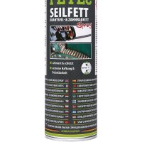 4x PETEC Seilfett, Drahtseil- & Zahnradfett Spray, 500 ml