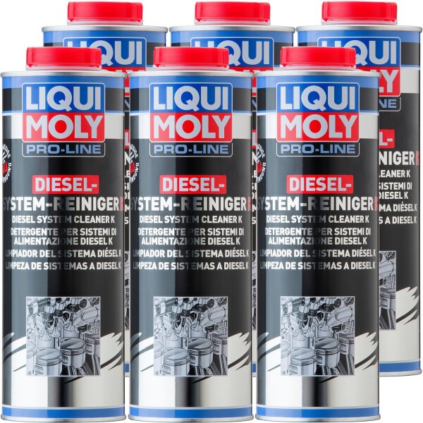 6x LIQUI MOLY Pro-Line Diesel System Reiniger, 1L