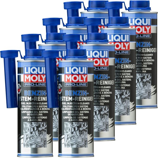 8x LIQUI MOLY Pro-Line Benzin-System-Reiniger, 500 ml
