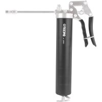 TECPO Einhand-Fettpresse | 500 cm³ + Panzerschaluch + 6x MANNOL Mehrzweckfett MP2, 400g