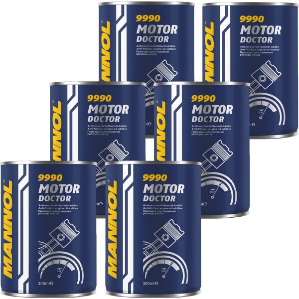 6x MANNOL Motor Doktor Motoröl Additiv, 300 ml