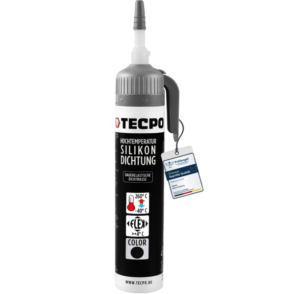 TECPO Hochtemperatur Silikon Dichtung HSD 30 schwarz, 200 ml