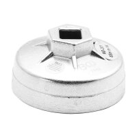 BGS Ölfilterkappe aus Aluminium-Druckguss, 65 mm x 14-kant