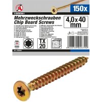 BGS DIY Mehrzweckschrauben | T-Profil (für Torx) T20...
