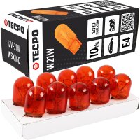 TECPO Glühbirnen Set, 12V-21W, WY21W, WX3x16d, 10...