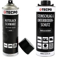TECPO Autolack schwarz glänzend 500 ml
