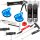 TECPO Windschutzscheibe-Reparaturset + Kartuschenpresse + 2x Gummisauger + 2x Scheibenkleber MS-Polymer, 290 ml