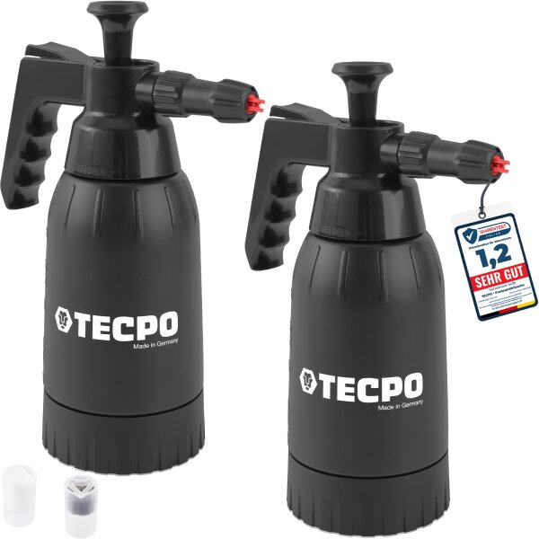2x TECPO Druckpumpzerstäuber Schaumsprüher Foamya 1.0L