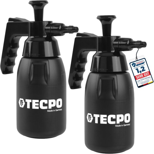2x TECPO Druckpumpzerstäuber Bremsenreiniger Hobby, 1.0L