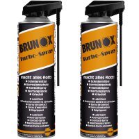2x BRUNOX Turbo-Spray Multifunktionsöl, 500 ml