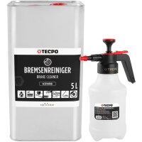 TECPO Bremsenreiniger 5L Kanister + TECPO Pumpsprühflasche 2L