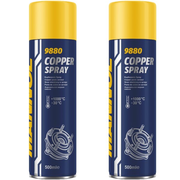 2x MANNOL Kupfer Spray, 500 ml