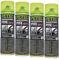 4x PETEC Hochleistungs- PTFE- Spray 500 ml