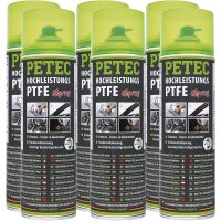 6x PETEC Hochleistungs- PTFE- Spray 500 ml