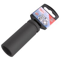 BGS Kraft-Steckschlüssel-Einsatz Sechskant, tief | Antrieb Innenvierkant 12,5 mm (1/2") | SW 21 mm