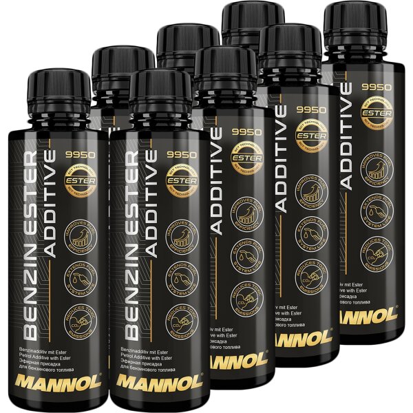 8x MANNOL Benzin Ester Additive, 250 ml