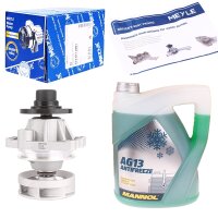 Meyle Wasserpumpe + Kühlmittel Rot, 5 Liter