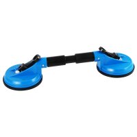 2x Gummi-Doppelsauger, Ø 120 mm, ABS, flexible Köpfe, Länge 390 mm