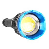 4x TECPO Taschenlampe 8000 Lumen, 6500K, 200m Leuchteweite, Akku Power-Lampe