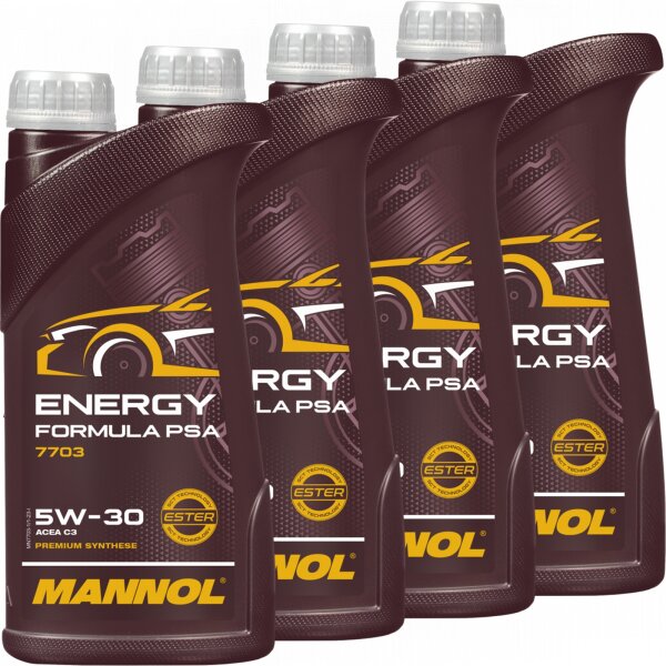4x MANNOL Energy Formula PSA 5W-30, 1L