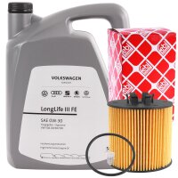 FEBI ÖLFILTER + Original VW Longlife III 0W-30, 5 L