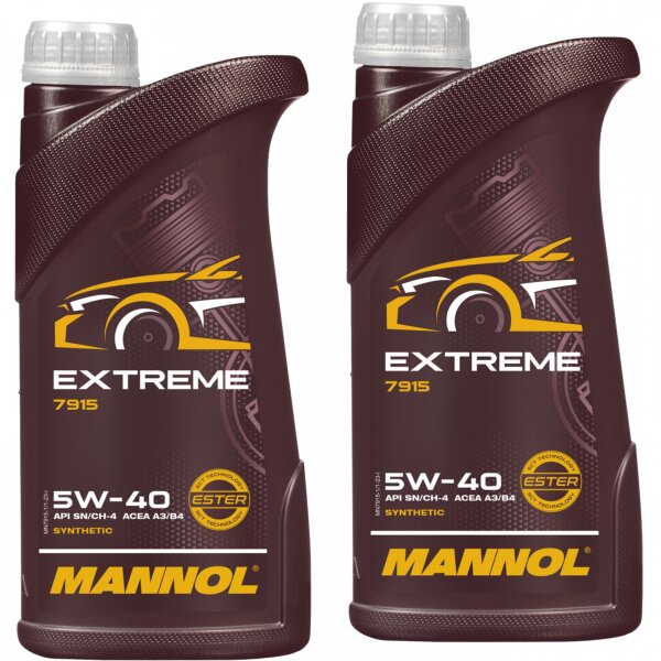 MANNOL Extreme 5W-40 API SN/CH-4, 2 Liter