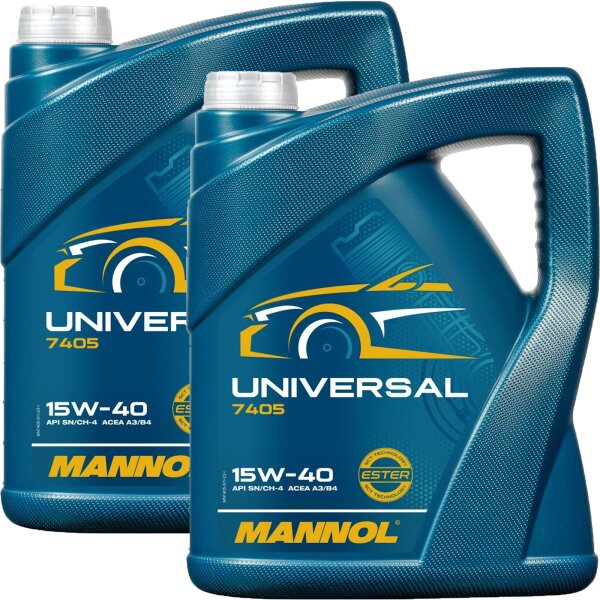 MANNOL Universal 15W-40 API SG/CD Motoröl, 2x5L