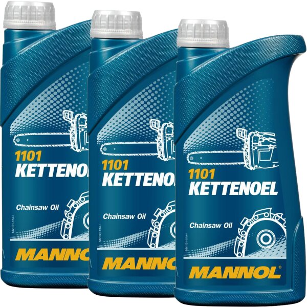 3x MANNOL Kettenöl, 1 Liter