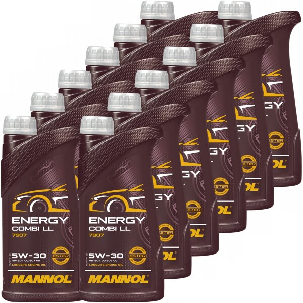 12x MANNOL Energy Combi LL 5W-30, 1 Liter
