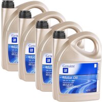 4x OE OPEL GM 5W-30 dexos2 Motoröl, 5L