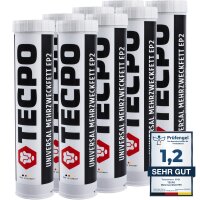 10x TECPO Universal Mehrzweckfett EP2, 400g