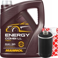 FEBI BILSTEIN Ölfilter + MANNOL Energy Combi LL...