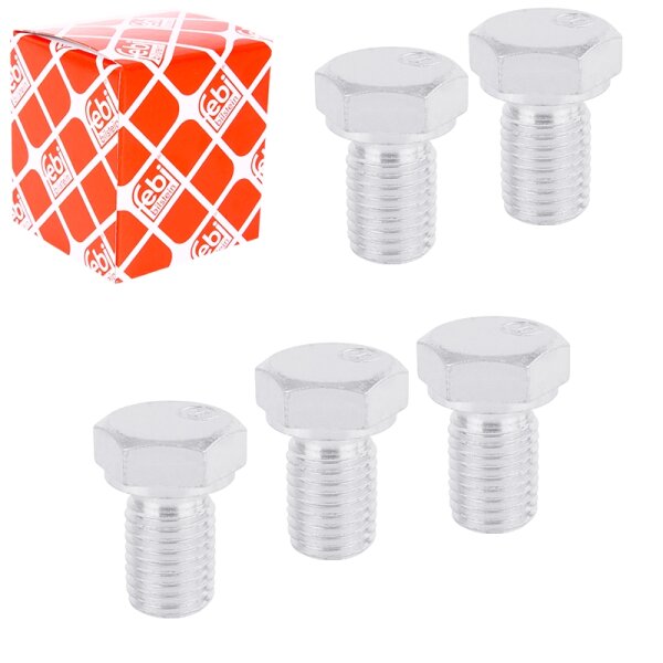 5x FEBI Ölablassschraube BMW