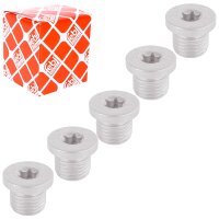 5x FEBI Ölablassschraube