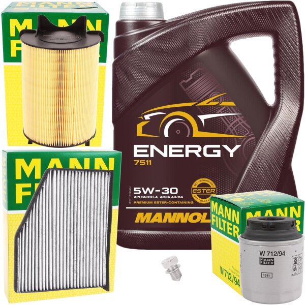 MANN-FILTER  Inspektionspaket mit Motoröl 5w30 MN7511