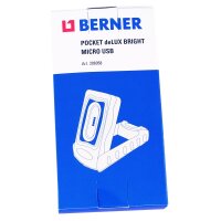 Berner Pocket DeLUX Bright Micro USB, 2 Stück