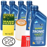 Mann Ölfilter + 5 Liter ARAL Super Tronic K...