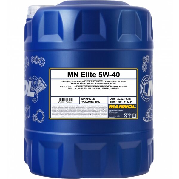 MANNOL Elite 5W-40, 20L