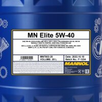 MANNOL Elite 5W-40, 20L
