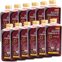 12x MANNOL 2-Takt Öl Agro Formula S, 1L