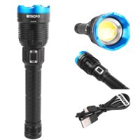 TECPO Taschenlampe 8000 Lumen, 6500K, 200m Leuchteweite,...