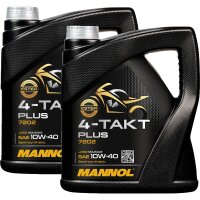 2x MANNOL 4-Takt Plus API SL, 4L