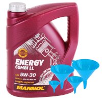 MANNOL Energy Combi LL 5W-30, 4 Liter + Trichter