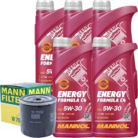 MANN-FILTER W7032 Ölfilter + MANNOL 5W-30 ENERGY...