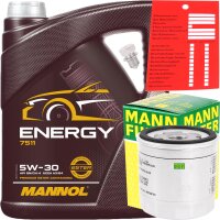 Mann-Filter Ölfilter + Schraube + MN7511 5W-30...